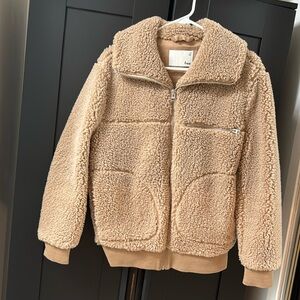 Aritzia Wilfred free Teddy bomber jacket